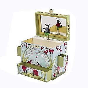 Enchantmints Lady Bug Musical Jewelry Box